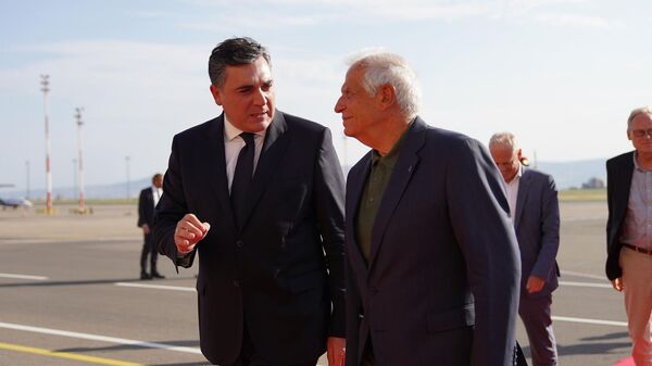 Министр иностранных дел Грузии Илья Дарчиашвили и глава дипломатии ЕС Жозеп Боррель - Sputnik Грузия