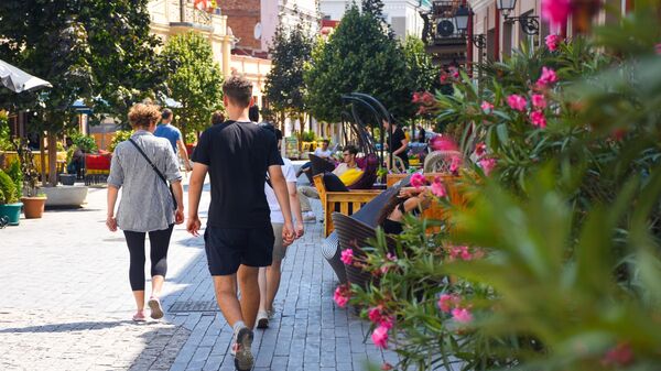 Туристический квартал Новый Тифлис на проспекте Агмашенебели  - Sputnik Грузия