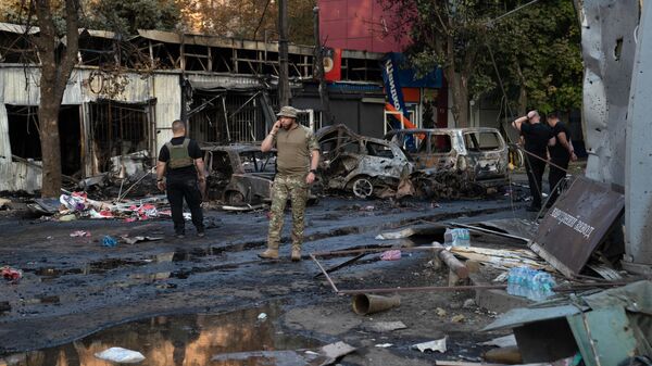 Последствия удара по Константиновке в Украине, близ Донецка - Sputnik Грузия