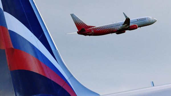 Самолет Боинг 737-800 авиакомпании Россия - Sputnik Грузия