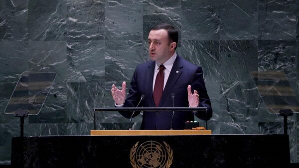 Премьер-министр Грузии Ираклий Гарибашвили на ГА ООН - Sputnik Грузия