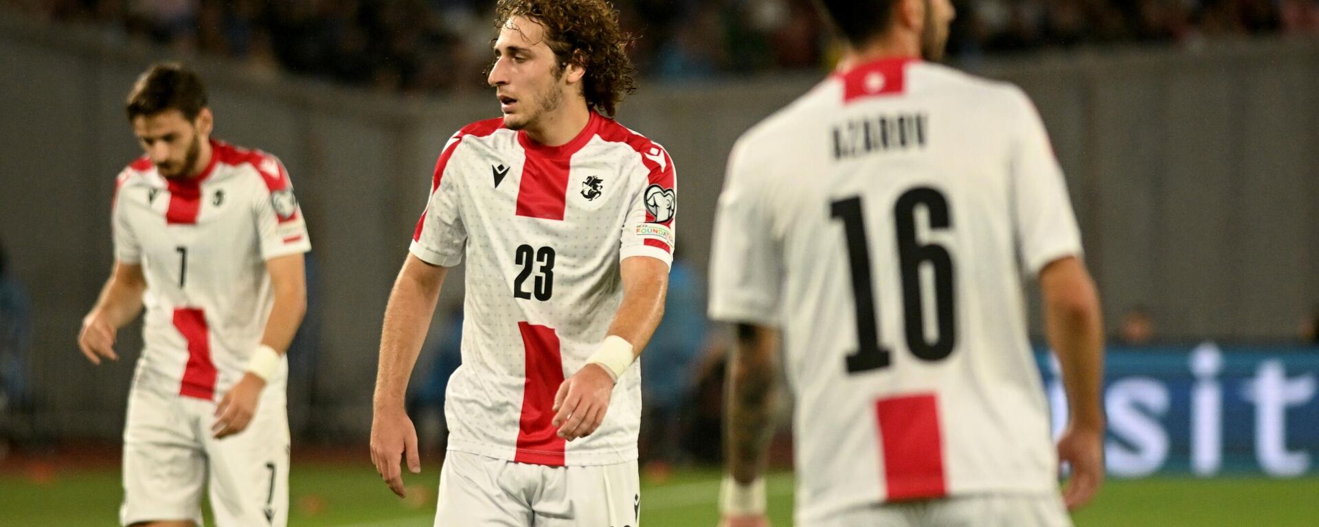 Сборная Грузии по футболу - во время. матча с Испанией - Sputnik Грузия, 1920, 15.10.2025