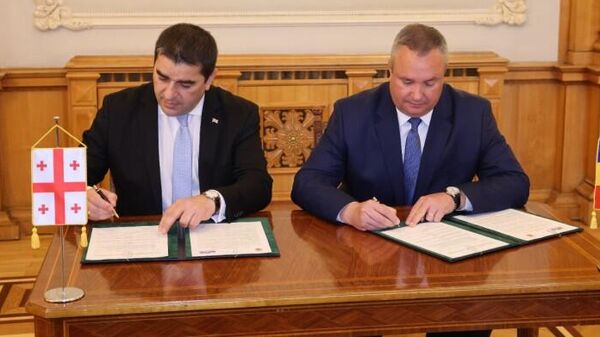 Председатели парламентов Грузии и Румынии подписали декларацию о сотрудничестве - Sputnik Грузия