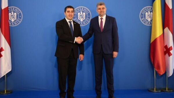 Шалва Папуашвили и премьер-министр Румынии Марчел Чолаку - Sputnik Грузия