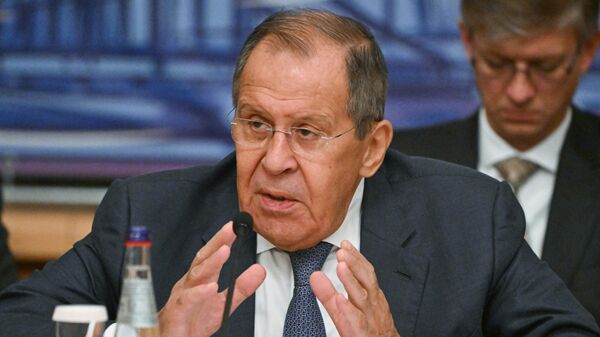 Лавров и глава Лиги арабских государств подводят итоги переговоров в Москве - Sputnik Грузия