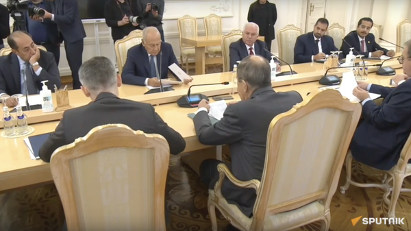 Переговоры Сергея Лаврова и главы Лиги арабских государств в Москве - видео - Sputnik Грузия