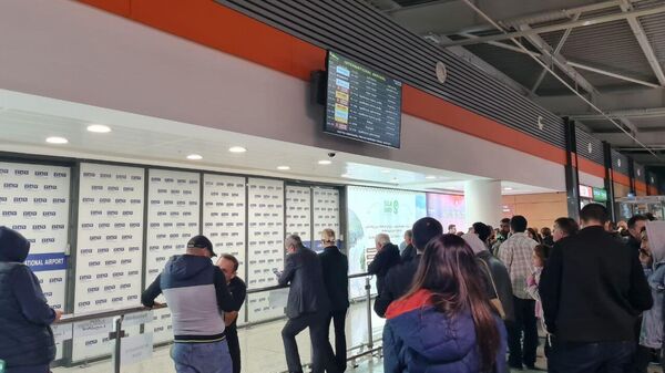 Тбилисский аэропорт. Прибытие авиарейсов из Израиля - Sputnik Грузия