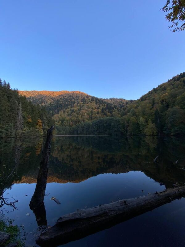 Озеро треугольной формы, его длина не превышает и 200 метров. Глубина – не более 12 метров. - Sputnik Грузия
