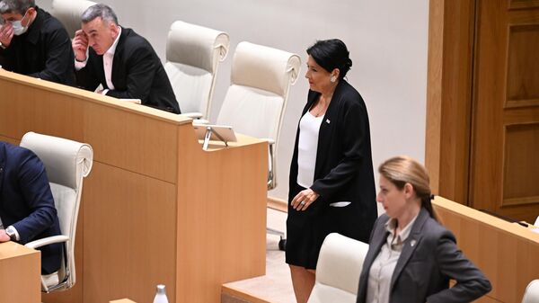 Саломе Зурабишвили в парламенте - Sputnik Грузия