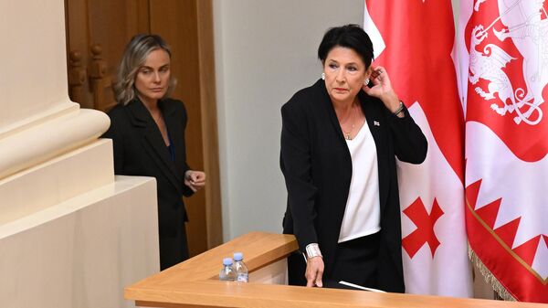 Саломе Зурабишвили в парламенте - Sputnik Грузия