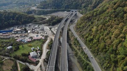 Новый участок скоростной трассы, соединяющей Восточную и Западную Грузии через перевал Рикоти