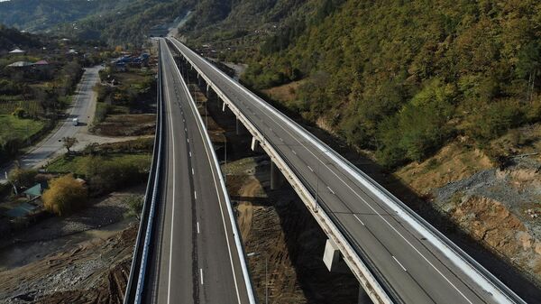 Новый участок скоростной трассы, соединяющей Восточную и Западную Грузии через перевал Рикоти - Sputnik Грузия