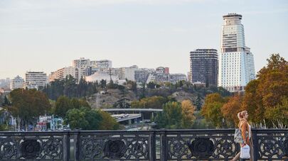 Вид на город Тбилиси