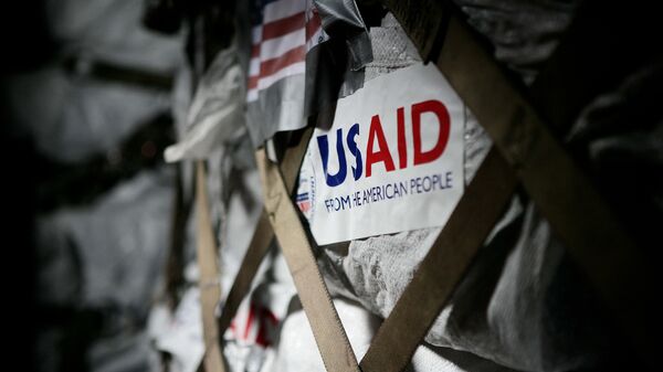 USAID sign - Sputnik Грузия