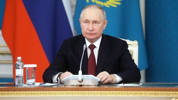 Визит президента РФ В. Путина в Казахстан. - Sputnik Грузия