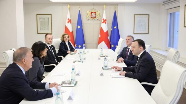 Ираклий Гарибашвили на встрече с делегацией Венецианской комиссии - Sputnik Грузия