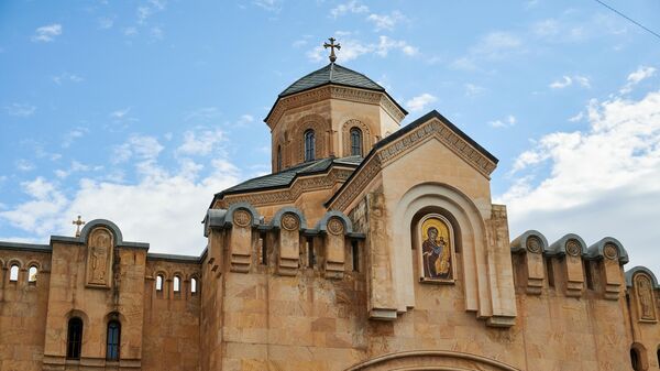 Кафедральный собор Святой Троицы - Самеба. Празднование Гиоргоба - Sputnik Грузия