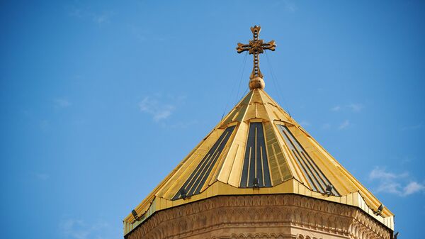 Кафедральный собор Святой Троицы - Самеба. Празднование Гиоргоба - Sputnik Грузия