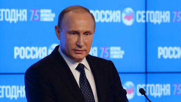 Президент РФ Владимир Путин посетил МИА Россия сегодня - Sputnik Грузия