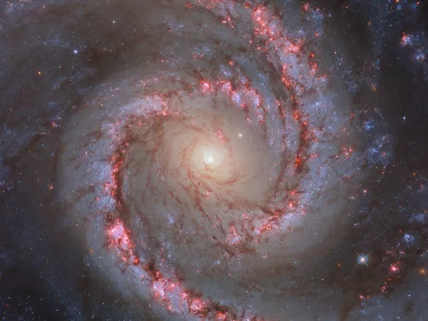 Спиральная галактика NGC 1566, также известная как "Галактика Испанской танцовщицы". - Sputnik Грузия