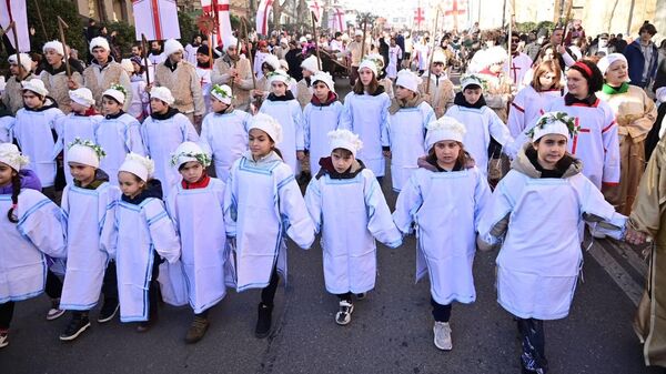 Рождественское шествие Алило в столице Грузии - Sputnik Грузия