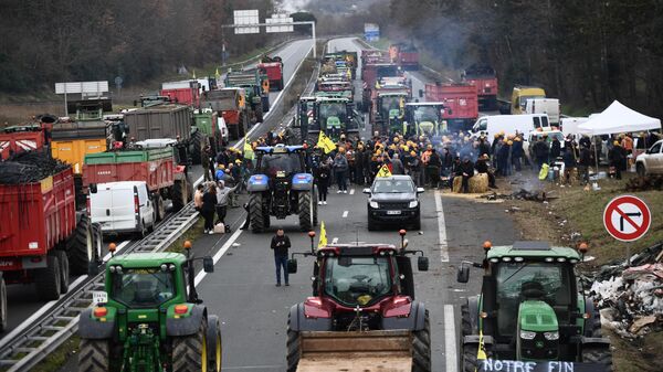 Протесты фермеров во Франции  - Sputnik Грузия