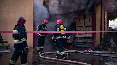 Пожар на складе пластиковых изделий