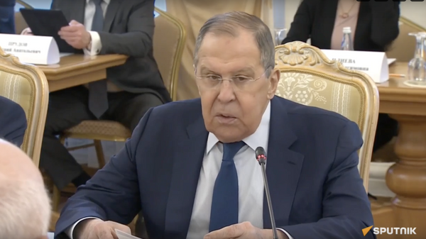 Лавров провел заседание Делового совета в Москве - видео - Sputnik Грузия