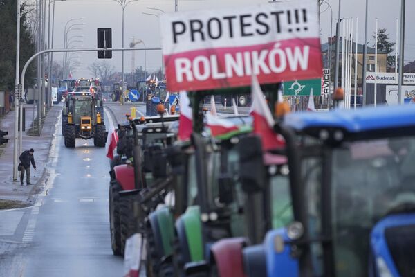 Протесты польских фермеров против неконтролируемого ввоза украинской продукции. - Sputnik Грузия