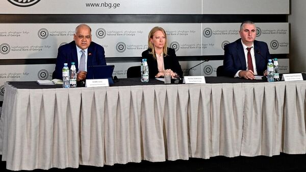 Пресс-конференция по итогам визита миссии МВФ в Тбилиси - Sputnik Грузия