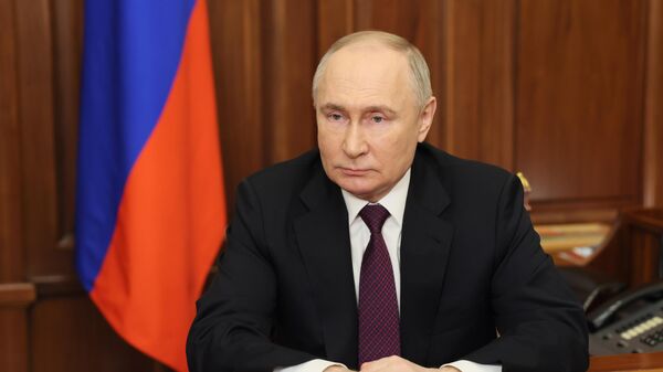 Обращение В. Путина к гражданам по итогам выборов президента России - Sputnik Грузия