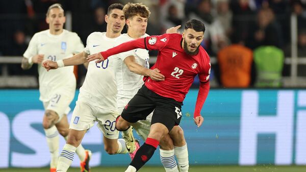 Матч по футболу между сборными Грузии и Греции - Sputnik Грузия