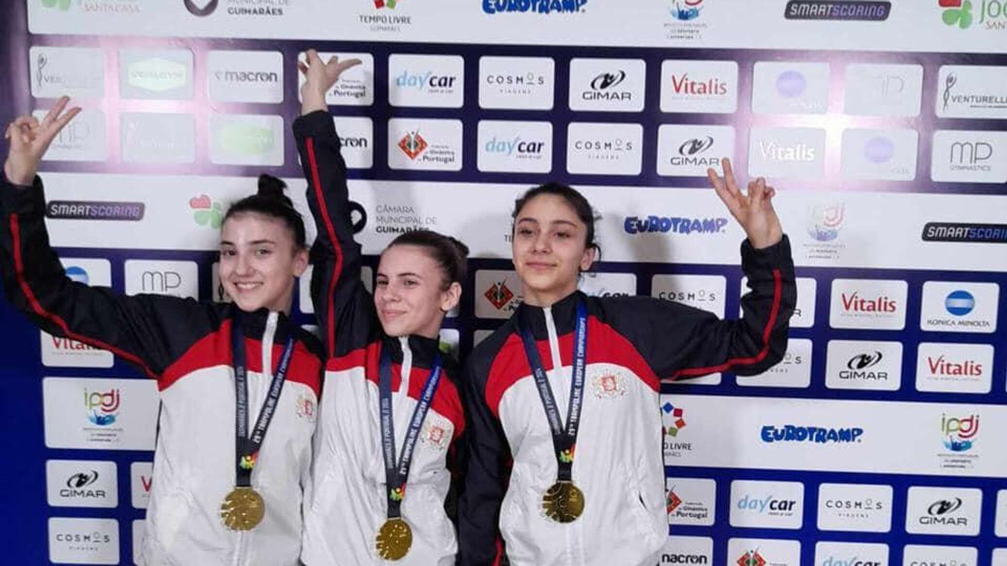 Грузия завоевала золото на чемпионате Европы по прыжкам на батуте