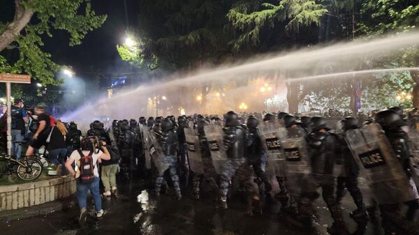 Беспорядки на акции в Тбилиси – в ход пошел водомет