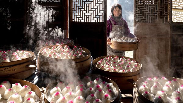 Снимок Red Bean Paste Balls китайского фотографа Yang Zhonghua, победивший в конкурсе 2024 Pink Lady® Food Photographer of the Year - Sputnik Грузия