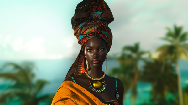 Эталон красоты Африки на сгенерированном ИИ изображении. - Sputnik Грузия