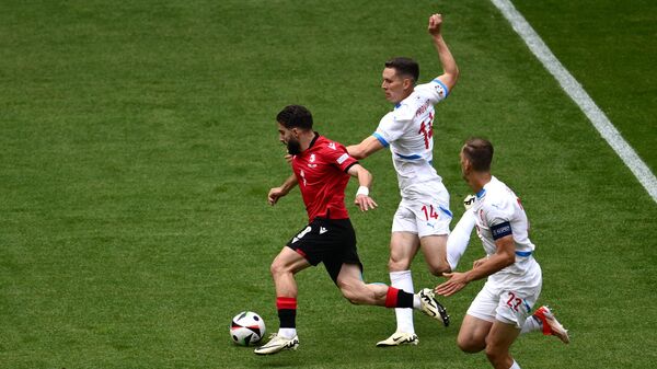 Матч Грузии и Чехии на стадионе в Гамбурге в рамках Евро 2024 - Sputnik Грузия