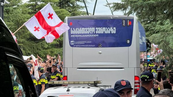 Сборная Грузии по футболу вернулась в Тбилиси с чемпионата Европы