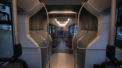 Новые 18-метровые автобусы в Тбилиси