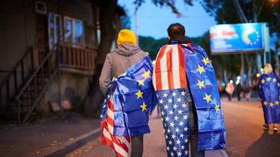 Марш За Европу в столице Грузии 20 октября 2024 года 