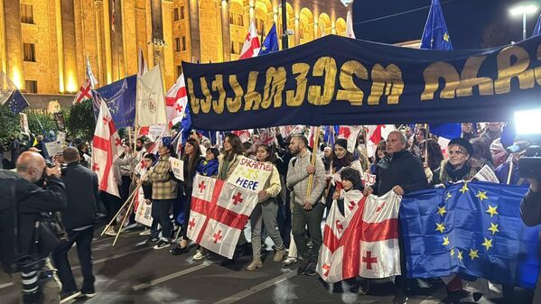 А также в марше участвовали активисты разных неправительственных организаций - Sputnik Грузия