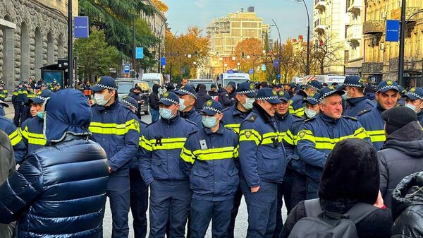 Полиция разогнала палаточный городок в центре Тбилиси – как это было? Видео - Sputnik Грузия