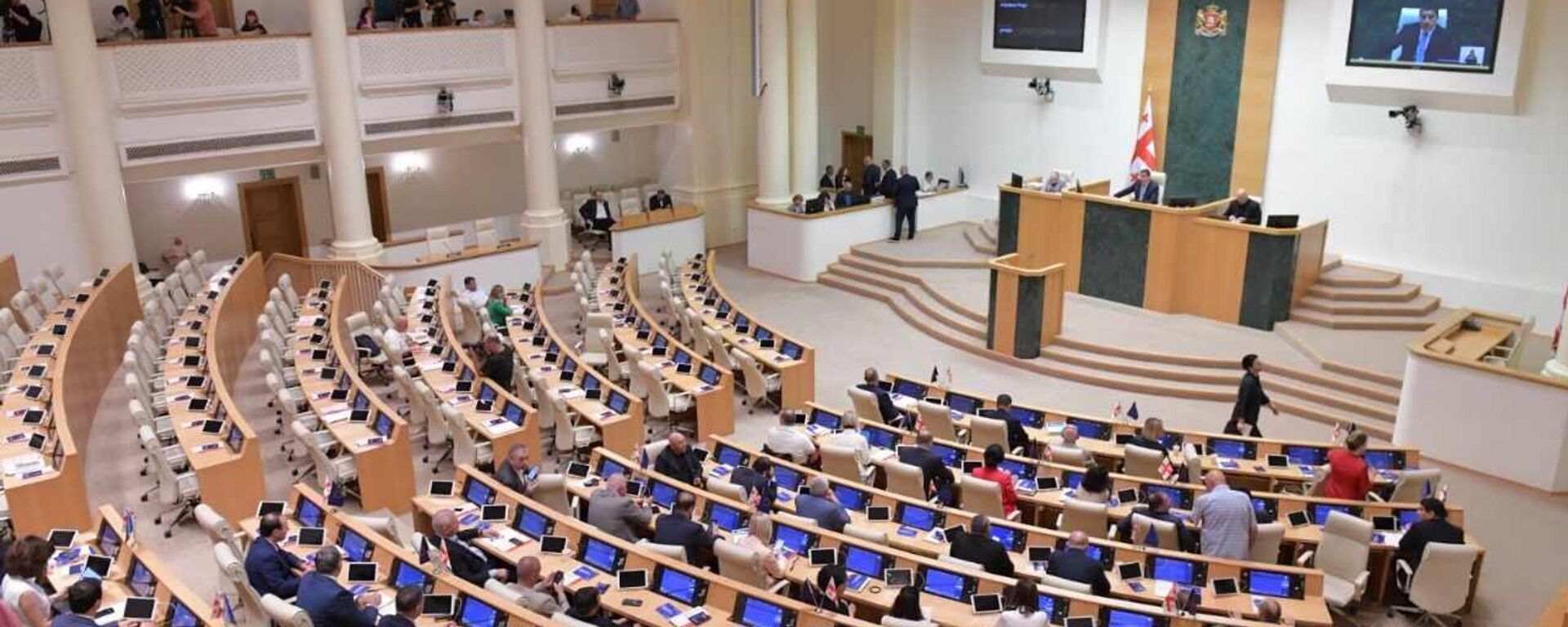 Первое заседание парламента Грузии XI созыва - Sputnik Грузия, 1920, 16.09.2025