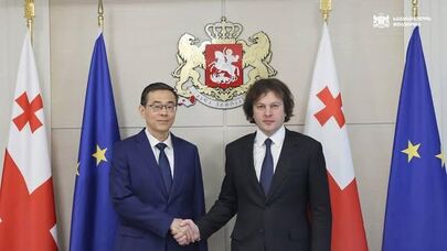 Ираклий Кобахидзе на встрече с послом Китая в Грузии Чжоу Цзянем