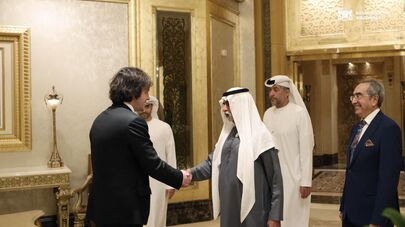 Ираклий Кобахидзе и министр толерантности ОАЭ шейх Нахайян бин Мубарак Аль Нахайян