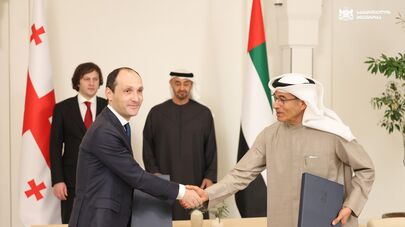 Леван Давиташвили и управляющий директор Emaar Properties Мохаммед Али Рашед Алабар