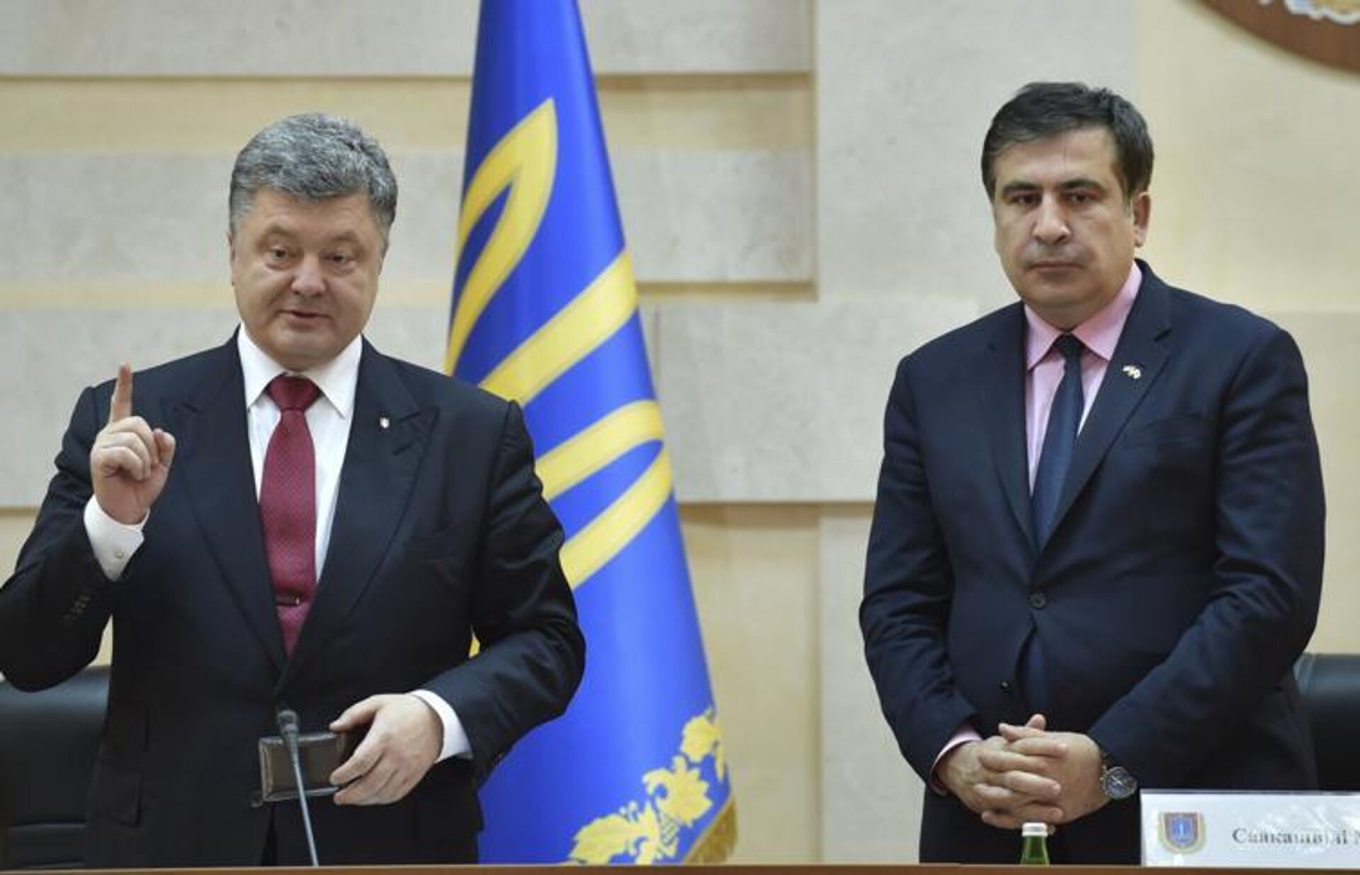 Петро Порошенко назначил Саакашвили председателем Одесской областной государственной администрации Петро Порошенко назначил Саакашвили председателем Одесской областной государственной администрации - Sputnik საქართველო, 1920, 20.03.2025