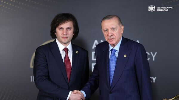 Встреча премьера Грузии Ираклия Кобахидзе и президента Турции Реджепа Тайип Эрдогана в Анталии - Sputnik Грузия
