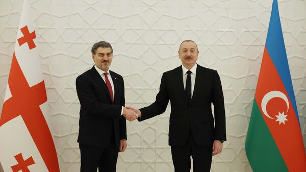 მიხეილ ყაველაშვილისა და ილჰამ ალიევის შეხვედრა ბაქოში - Sputnik საქართველო