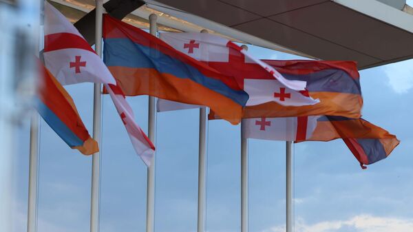 Флаги Грузии и Армении - Sputnik Грузия
